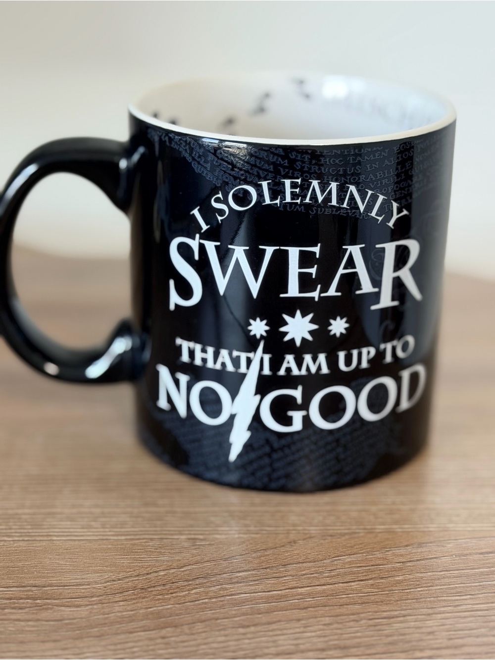 Harry Potter I Solemnly Swear Mug - Black and White Novelty Coffee Cup
